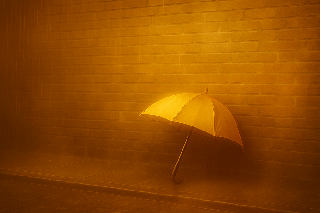 Perros verdes bajo la&nbsp;lluvia